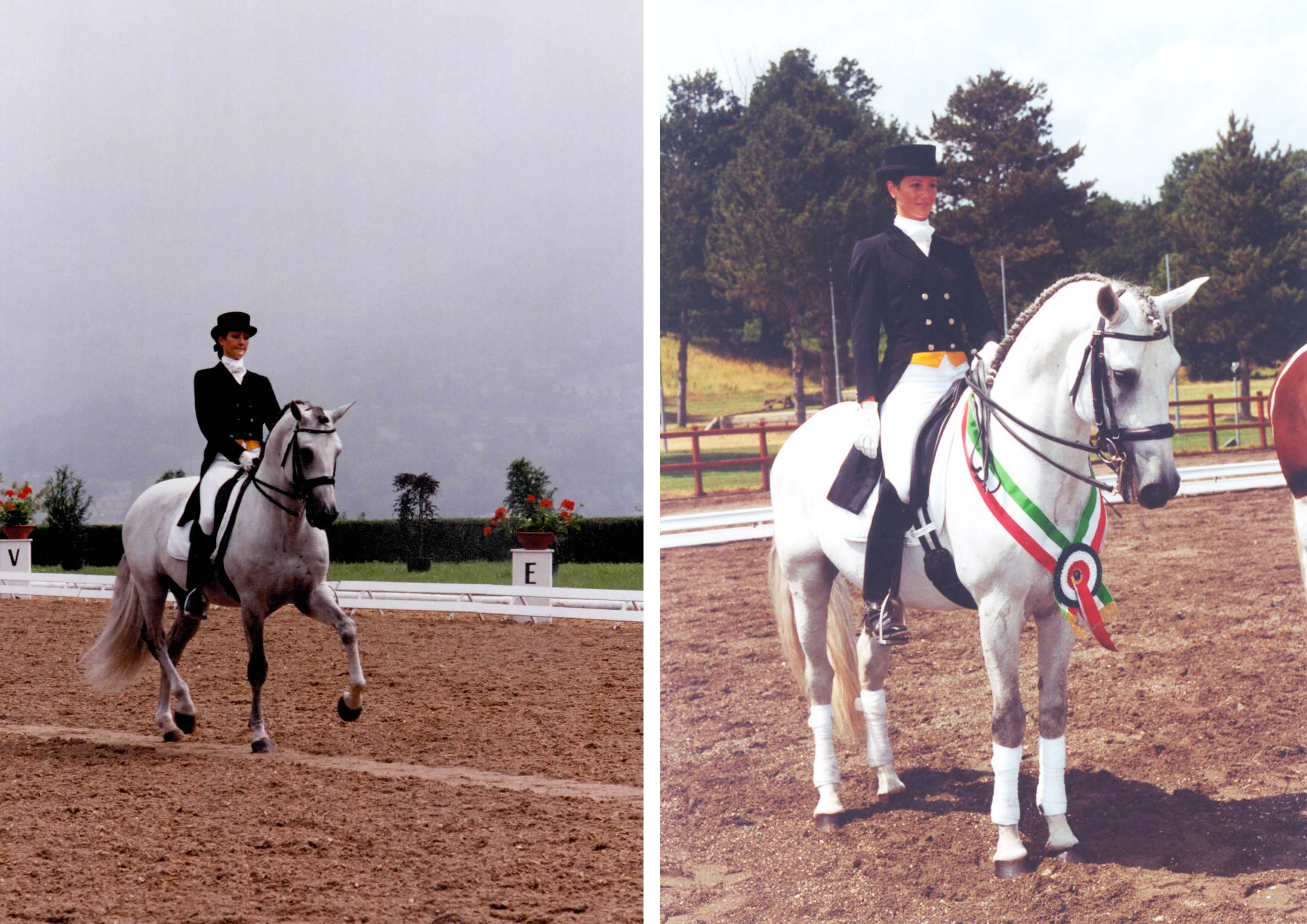 Eva con Lofe Medaglia d’Oro Campionati Italiani Senior Esperti 2002